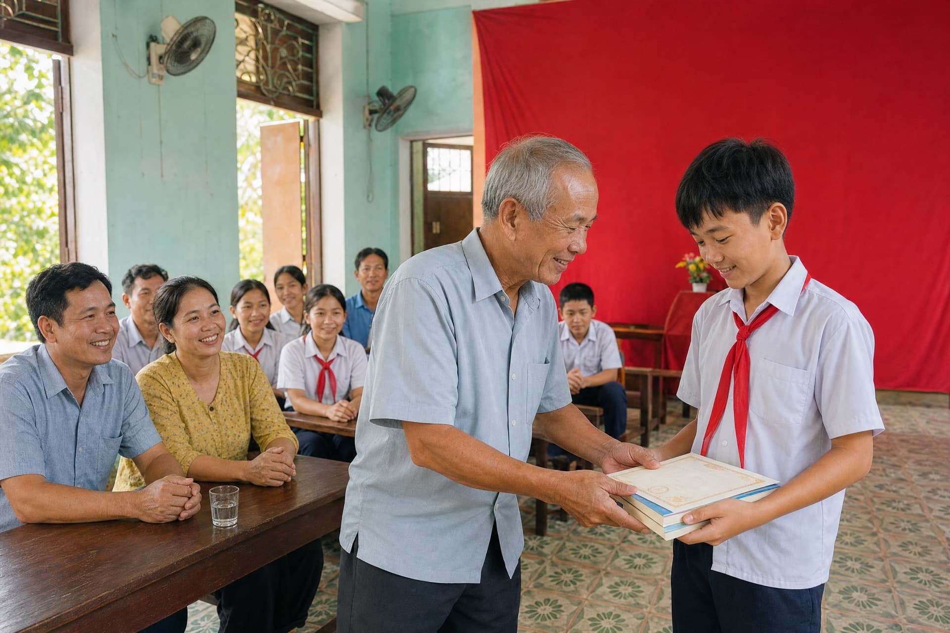 Lễ tuyên dương khen thưởng con cháu đạt thành tích năm học 2025–2026