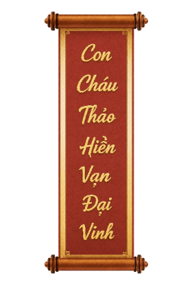 Con cháu thảo hiền vạn đại vinh